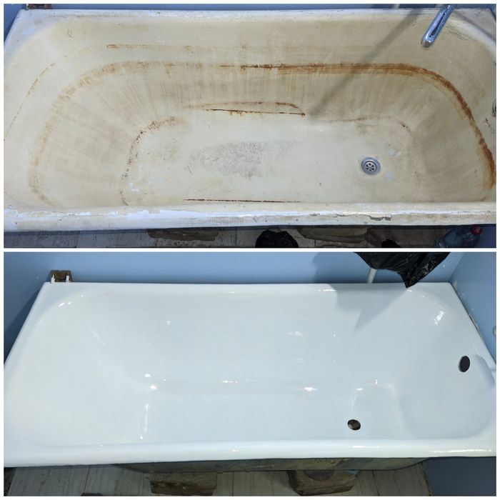 Реставрация ванн. Эмаль и Акрил. Эмалировка ванн по немецкой технологи