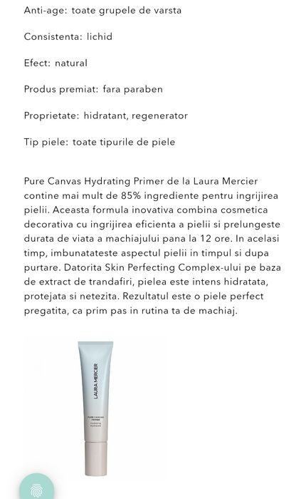 Laura Mercier Pure Canvas Hydrating Primer NOU