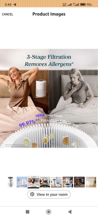 Лучший очиститель воздуха из США! LEVOIT CORE 300-P до 100м2