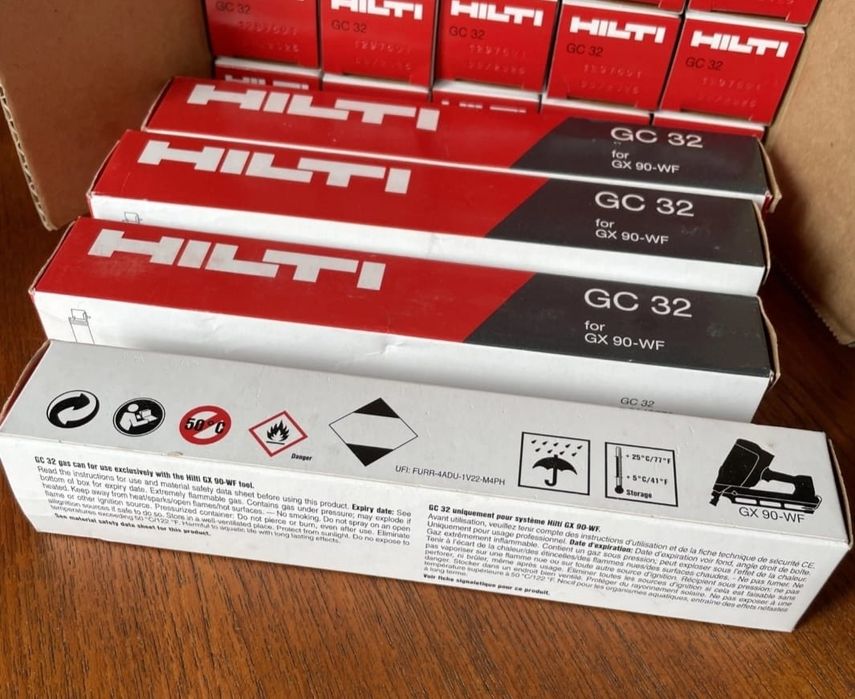 Оригинални Hilti GX 90  Хилти GC 32 газов флакон за пистолет за пирони