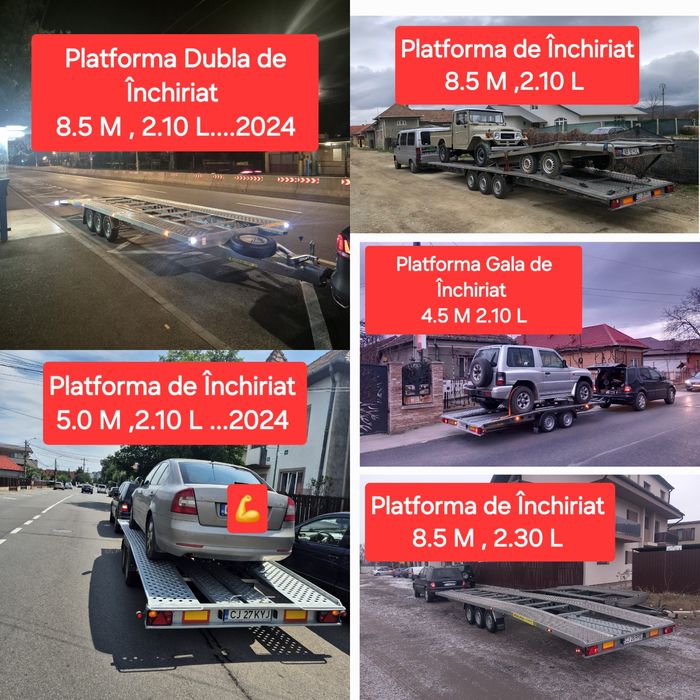 Închiriez Platforme Cluj Mad  8.5 ,4.5 ,5.0 m