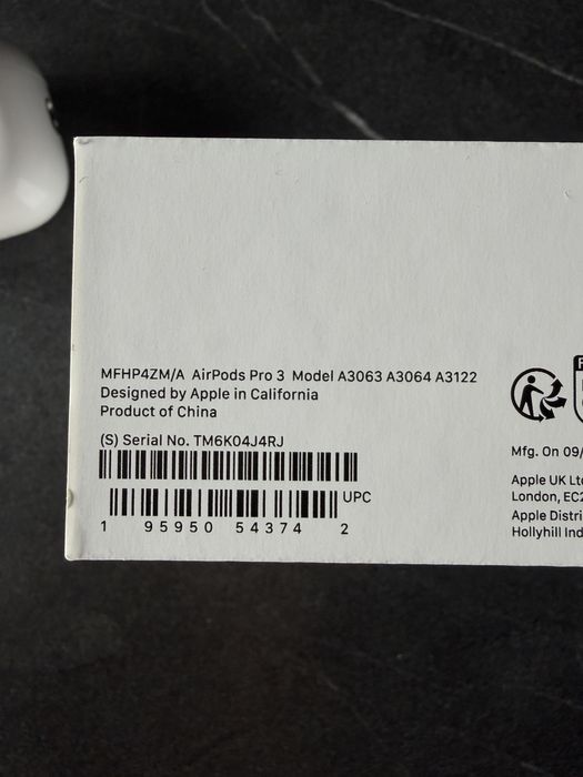 Casti Apple AirPods Pro 3 Originale cu garantie