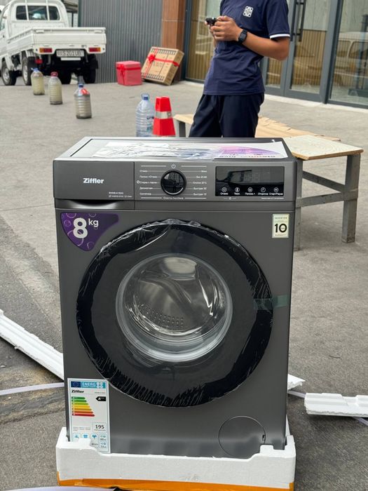 Kir yuvish  mashinasi ziffler 8 kg invertor mator dastafka bor