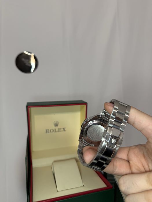 Ceas Rolex Argintiu Verde Premium // Oyster Perpetual Date Submariner