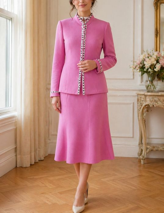 Женская одежда женский костюм жакет юбка брендST.JOHN (США)