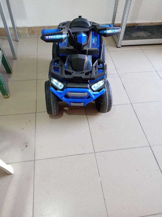 Atv electric cu apărătoare de protecție și mâner de împins, muzica lumini usb
