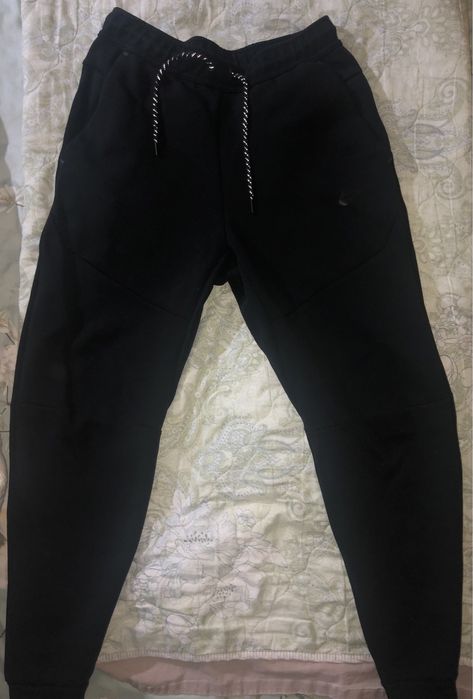 штаны Nike Tech fleece black оригинальные.