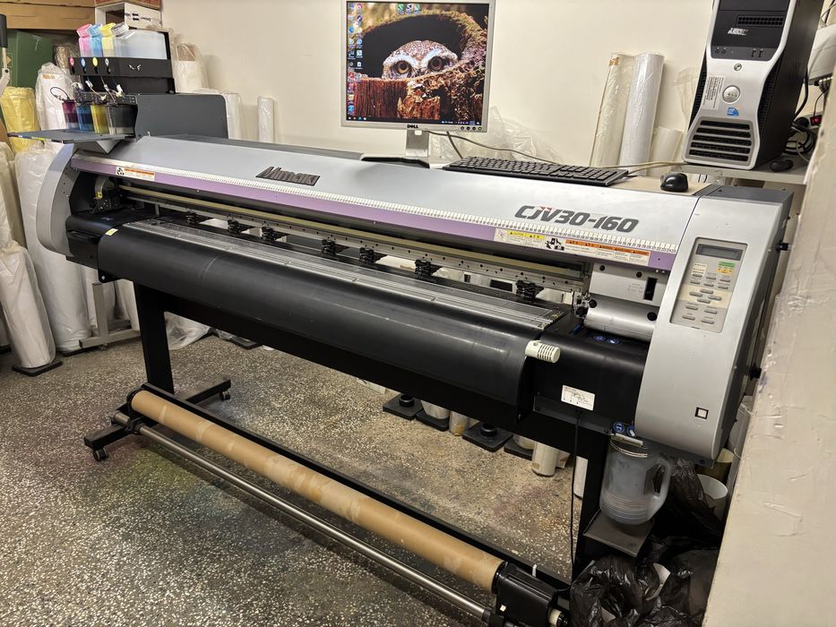 Mimaki CJV30-160 Print&Cut -нова глава,рефилна система,отлично състоян