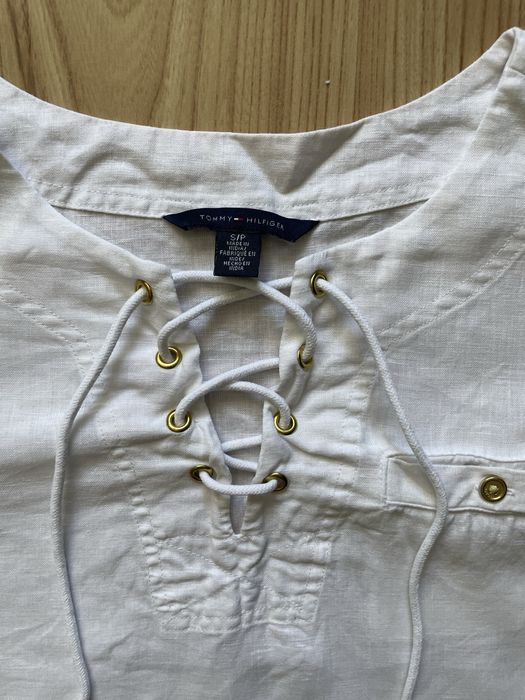 TOMMY HILFIGER / дамска ленена риза S