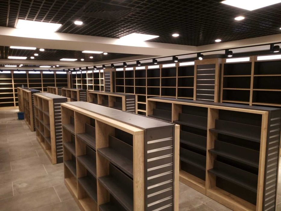 НОВИ Стелажи,рафтове за магазин.Метални-RAL 7016