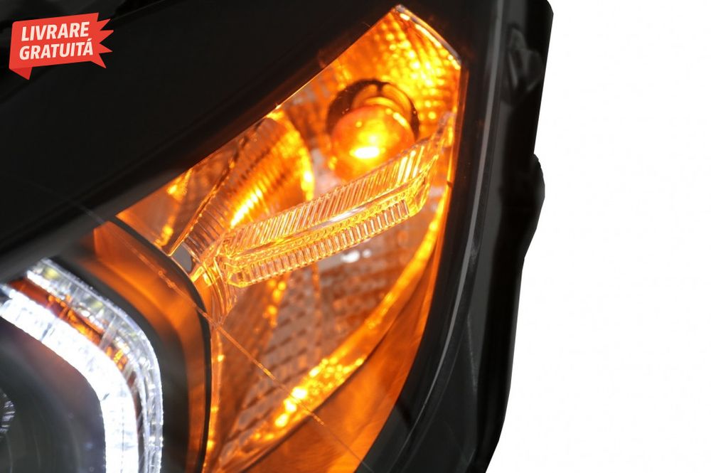 Faruri Full Angel Eyes LED DRL BMW 3 Series F30 F31 Sedan Touring (10.