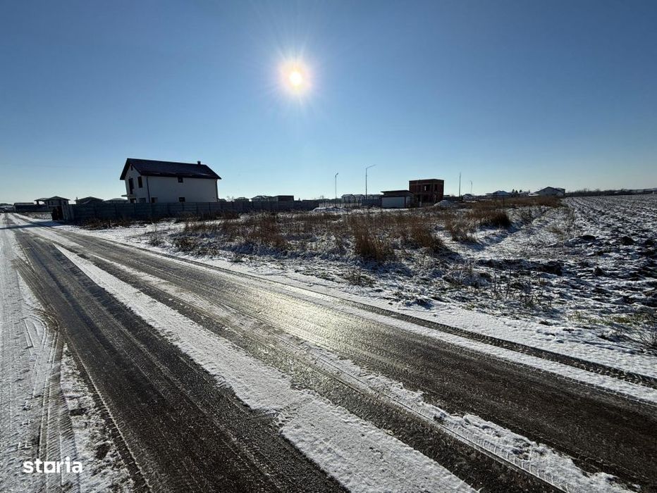 Comision 0% - 1000 mp dubla deschidere la drum asfaltat - toate utilit