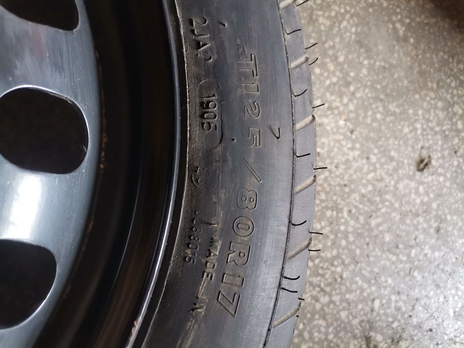 Janta/roată slim Audi skoda Seat T125/80 R17 originala 5x112 et35