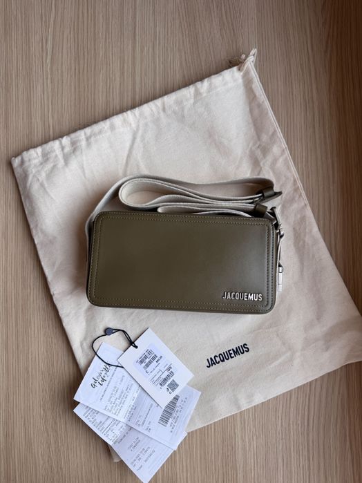 Jacquemus маслено зелена чанта 100% оригинал с касова бележка