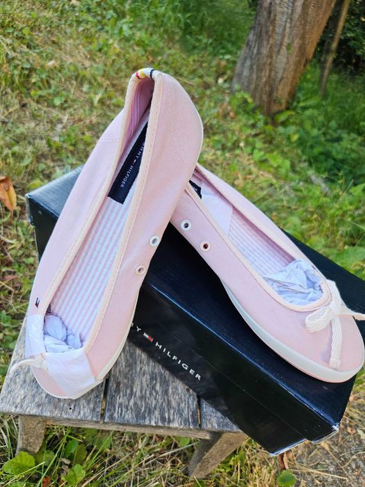 Tommy Hilfiger балеринки 39 розово Томи Хилфигер