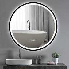 -20% Огледала за баня с LED Осветление Ф60 Ф70см с димиране подгряване