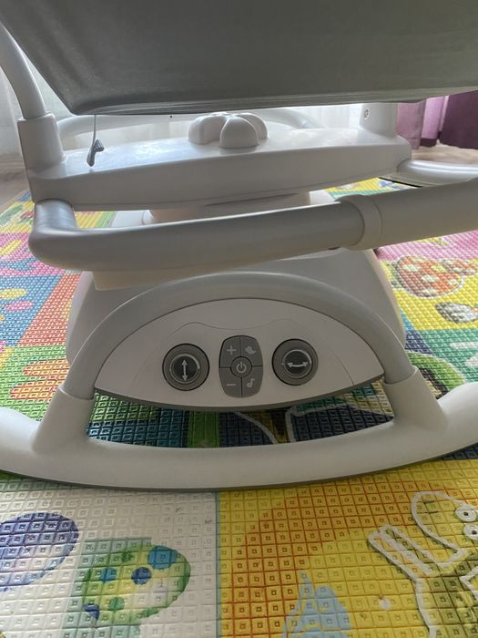 Leagan si balansoar Joie Sansa 2 in 1 Fern, rotativ, Gri