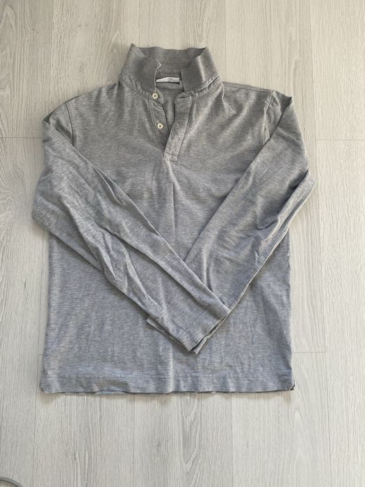 Поло длинное с пуговицами