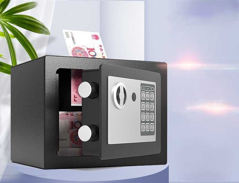 Metall seyf pul va hujjatlar uchun ofis uchun qulf bilan