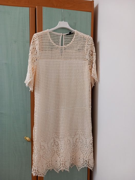 Rochie midi albă