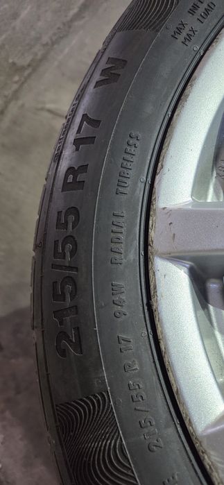 BMW X1,X2 2017г.215/55/17  7J×17. ET47 5×112 цо66 +сензори за налягане