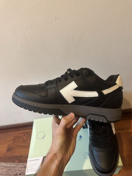 Off-White Out of Office “OOO” Low Tops Black White