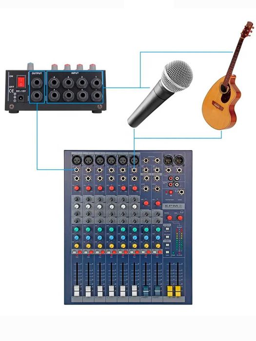 Звуковой микшер на 8 каналов DEBRA D208