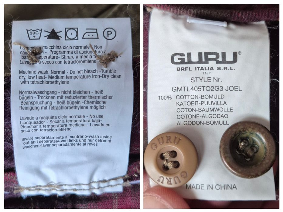 Pantaloni chinos GURU Superior, Slim Fit, Bumbac dens, Bărbați - L