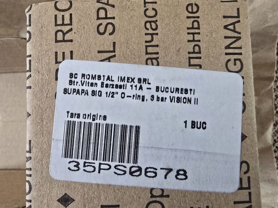 Supapa de siguranta 1/2" O-ring, 3 bari, Romstal Vision II