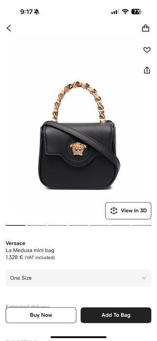 Оригинална чанта Versace La medusa mini bag