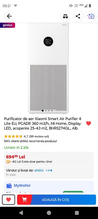 Purificatori Xiaomi Smart Air Purifier 4