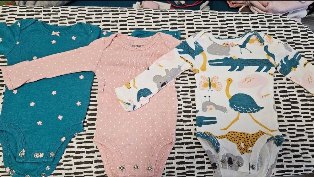 Set 3 body-uri cu mânecă lungă Carter's
