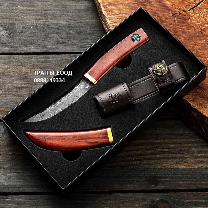 Ловен Нож Matsuda Kikuo DMK-24 дамаскова и VG10 стомана (ламинирана)