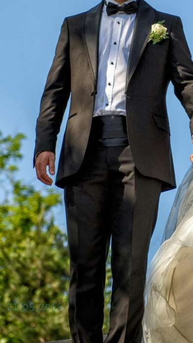 Costum barbati negru Damat Ceremony