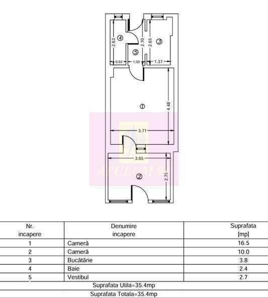 Studio ideal pentru student Baba Novac - COMISION 0 AGENȚIE