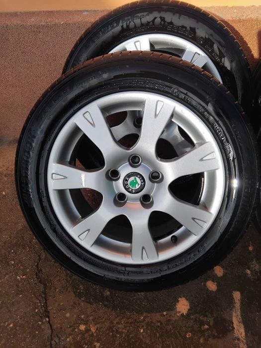 Jante octavia2 cu anvelope vara 4 bucati