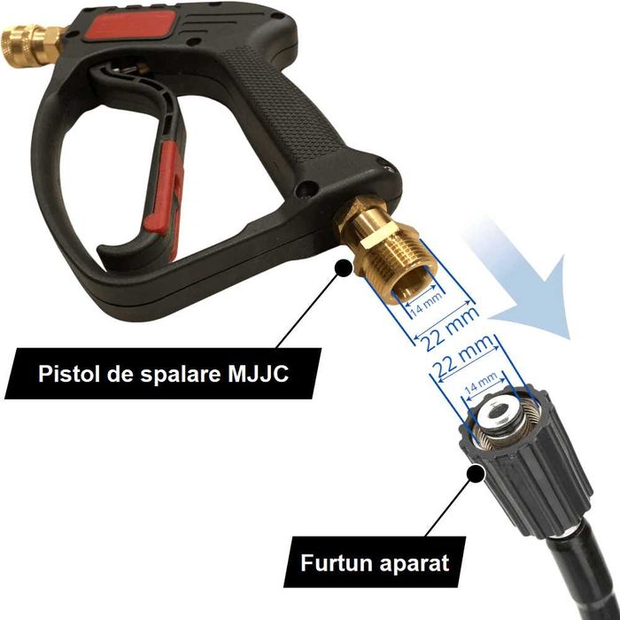 Trigger scurt pistol detaileri MJJC calitate premium cuplare rapida