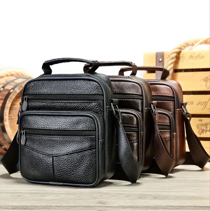 Мъжки ежедневни чантички NIUCUNZH* Класически и удобни от естест. кожа