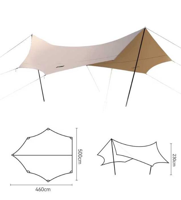 Навес палатка туриста-4x3 м и 4,5х6метр 12 и 27кв.м Доставка бесплатно