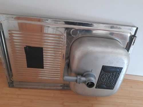 chiuveta de inox partea dreapta 80cm x 50 cm, grosime 2 mm