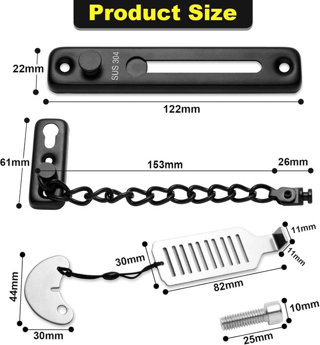 Siguranta usa, incuietoare securitate, set de 2
