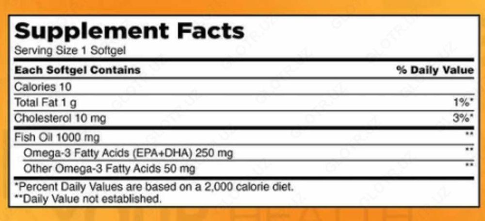 Рыбий жир Omega-3 Киркланд 400 капсул Fish Oil из Америки