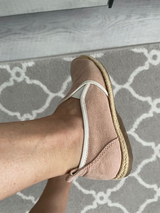 Espadrile roz prafuit 37