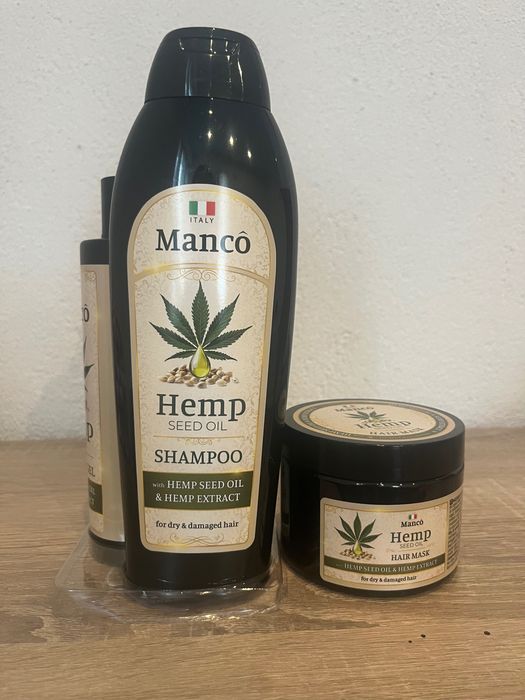 Manco Hemp Seed Oil комплект-натурална грижа за коса и кожа.