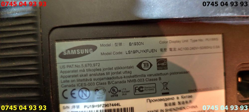 monitor samsung defect B1930N se vinde ca in poze