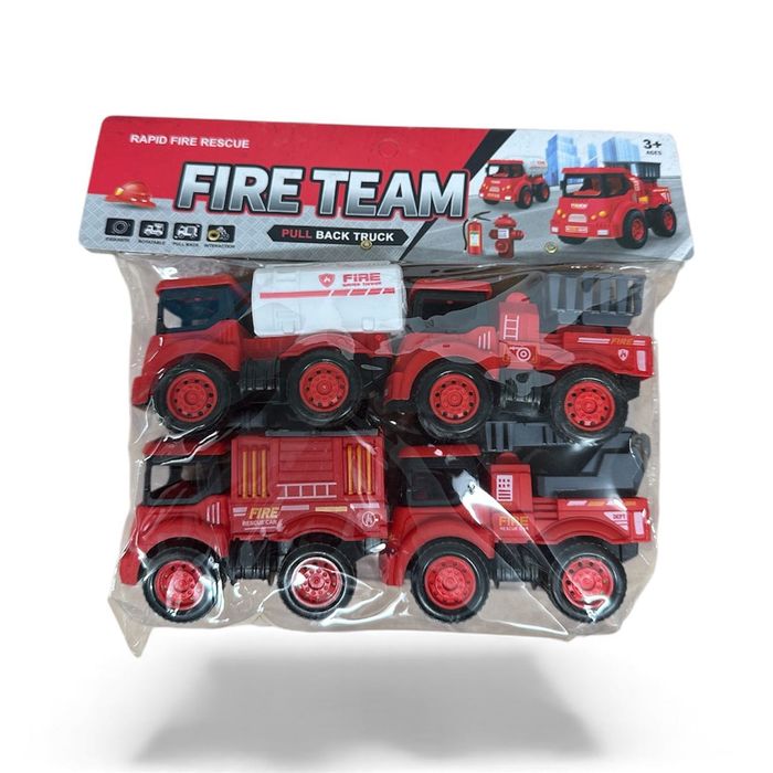 Fire Team – Комплект пожарни коли (Pull Back механизъм)