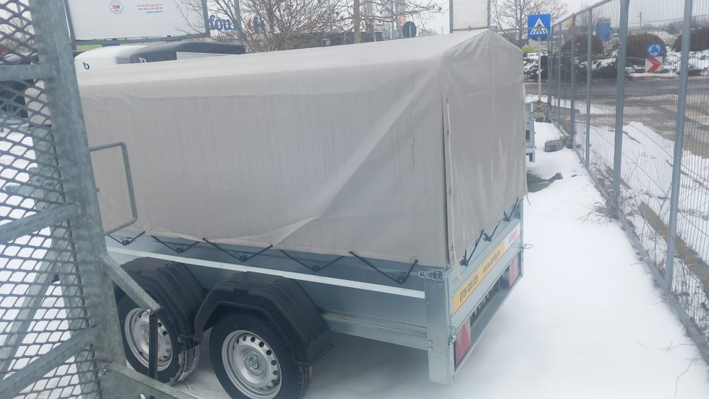 Remorca cu prelata 750 kg !  2 axe --- PLATA IN RATE - 2500x1250 mm