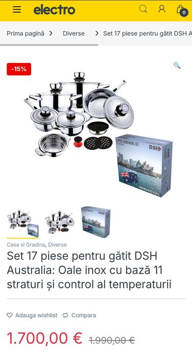Set 17 piese pentru gătit DSH