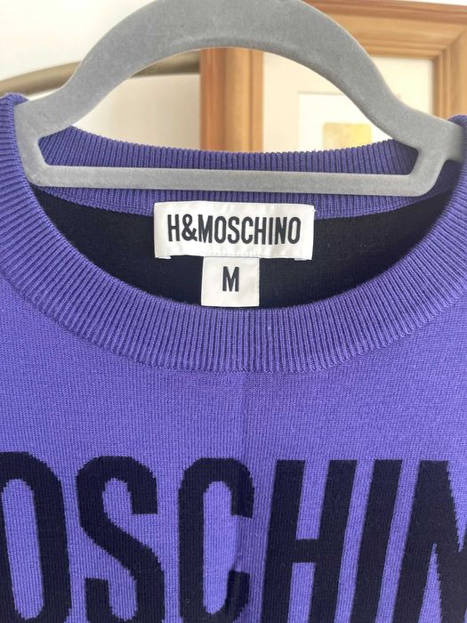 H&M Moschino пуловер от 100% вълна размер М