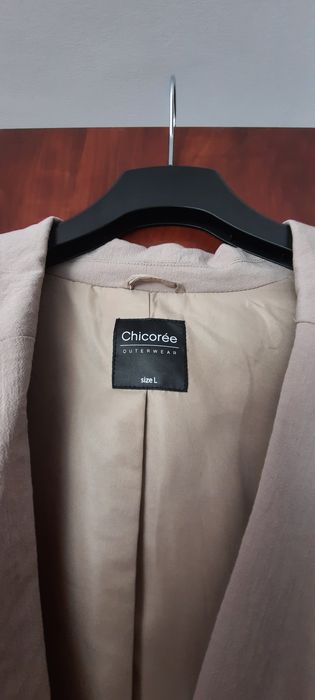 Bleizer bej din material subțire